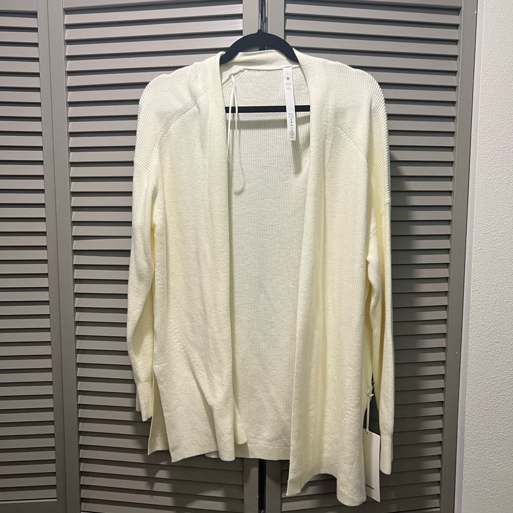 NWT Lululemon White Cardigan